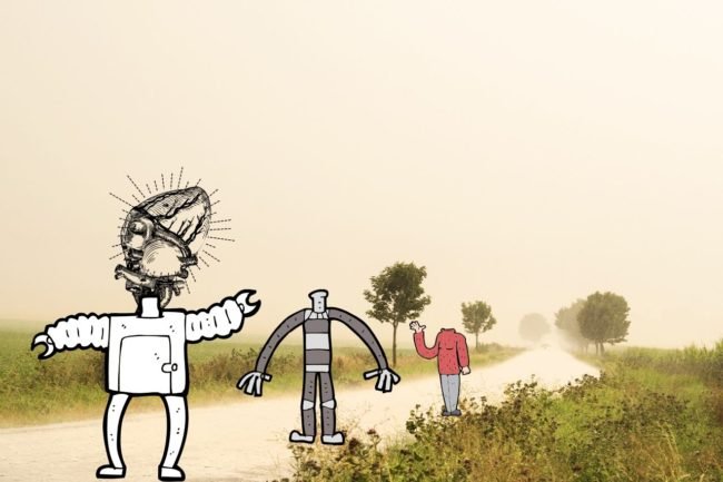 This remix is so wrong—a head as human heart turned upside down!?